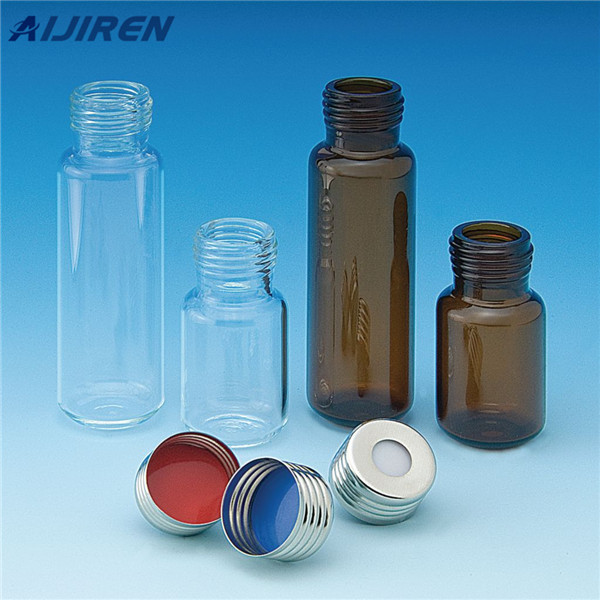 white 20ml 5.0 borosilicate glass gc vials with flat bottom for sale Aijiren